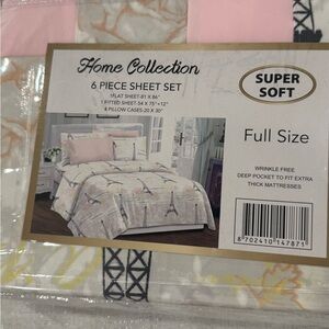 Full size bedsheet Wrinkle Free 6 Pieces